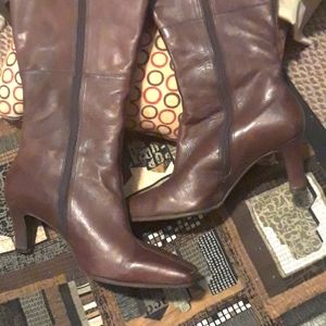Emotion knee high leather boots size 9